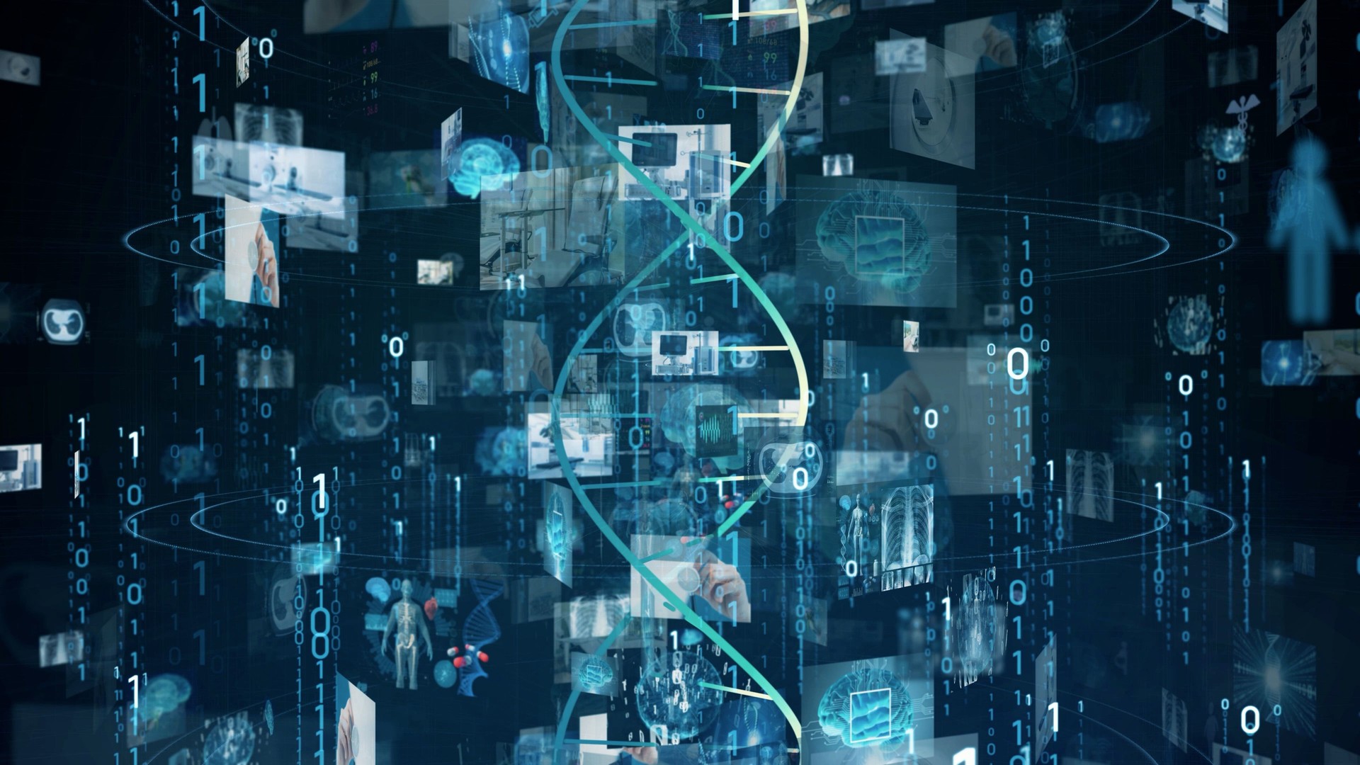Medical technology concept. DNA. Gene therapy.